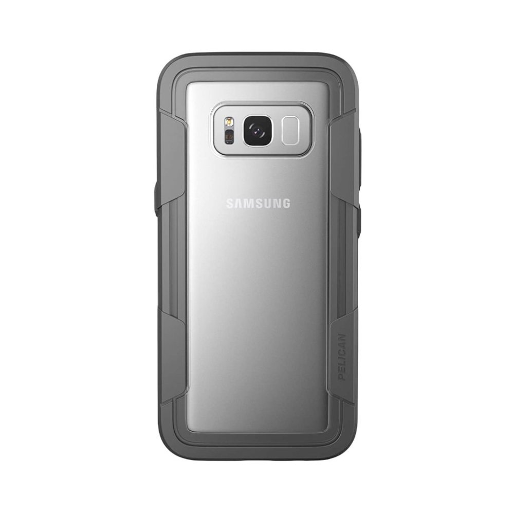 Galaxy S8 Case - Pelican Voyager Rugged 4 Layer Military Grade Case Clear/Gray‎